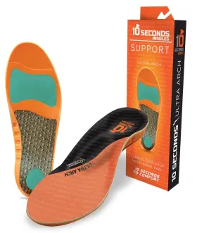 3810 10 Seconds 041468170577 Ultra Arch Support Foam Cushion Insoles For Men And Women With Metatarsa