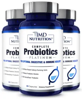 1md1128 1md Nutrition Probiotics Platinum 51 Billion Cfu 11 Strains Dairy Free 30 Capsules Pack Health