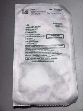 3297-1 3m Iv Start Kit Sterile Lot 91