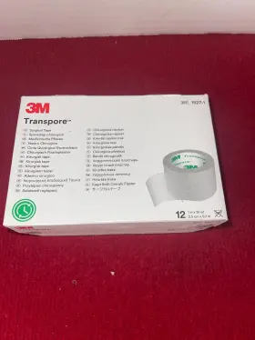 Mtap1527-1-3m 3m Transpore Clear Surgical Tape 1527-1 1 Inch X 10 Yard 12rolls Per Box Sealed
