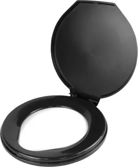 72 Hrs 670830113746 Premium Portable Camping Toilet Seat With Lid For
