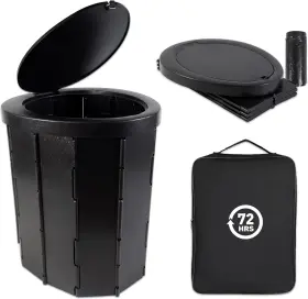 San-100 72 Hrs Portable Collapsible Toilet With 12 Bags