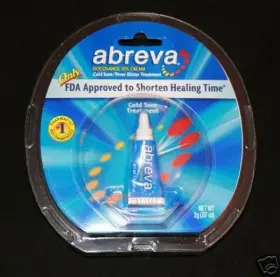 Abreva 307650801009 Docosanol 10% Cream Cold Sore And Fever Blister Treatment Tube .07oz 2g