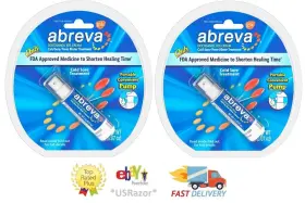 Abreva 307660801559 2 Docosanol 10% Cream Cold Sore Fever Blister Treatment Pump 07oz 2g 2026