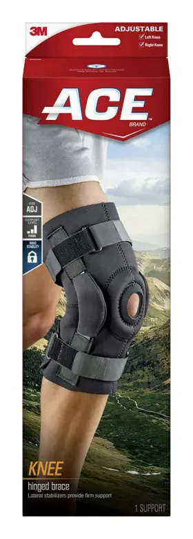 209600-sioc Ace Brand Hinged Knee Brace Provides Firm Stabilizing Support And