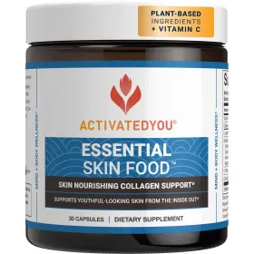Activatedyou 850009864130 Essential Skin Food Collagen Elastin Support Supplement 30 Capsules