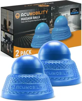 00860008064486 Acumobility Massage Ball Roller 2 Pack - Trigger Point Balls