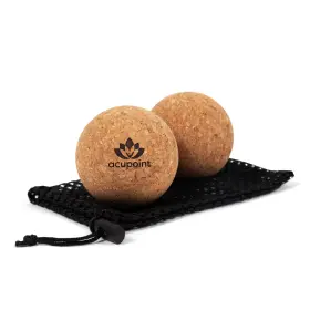 Acupoint 850044659029 Physical Massage Therapy Lacrosse Ball Set Ideal For Yoga Deep Brown