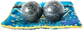 Addune 888971758881 Chinese Baoding Balls Dark Grey Health Exercise Stress Hand