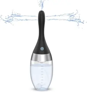 Adorime 313106324308 Automatic Enema Bulb With 3 Intensities Modes Rechargeable Anti Back-fl