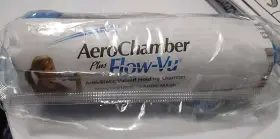 876-04 Aerochamber Monaghan Plus Flow-vu Anti-static Valved Holding Chamber - Sealed