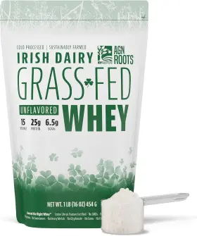 Tgf001 Agn Roots Grass Fed Whey Protein Isolate Unflavored 1lb Certified Pasture Raised