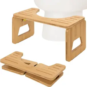 Ts-001 Aimoptg Toilet Stool Squat Adult And Kids - 8 Inches Foldable Poop For Natural