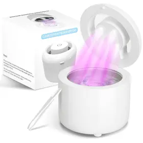 Uc23245-w Aimoptg Ultrasonic Cleaner For Retainers And Dentures - 45khz Deep Cleaning White