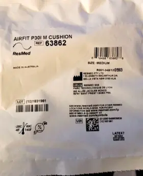 P301 Airfit Medium Nasal Cushions For Cpap/ Set Of 6
