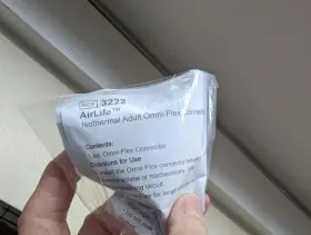 3222 Airlife Omni-flex Patient Connector - Adult X 10 New Unopened Packages