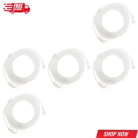 Wm0197 Airlife 5 Pack Westmed Comfortplus Nasal Cannulas With 7ft Oxygen Supply Tubing