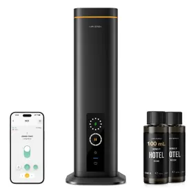 Dc-12v Airversa 646414081312 Waterless Diffuser Smart Tower App Control Cold Air 300ml Rdx Black Scent