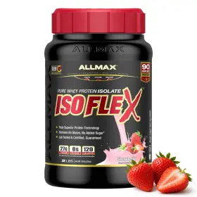 Amx12132 Allmax Isoflex Whey Protein Isolate 2lb Strawberry Sugar Free Keto