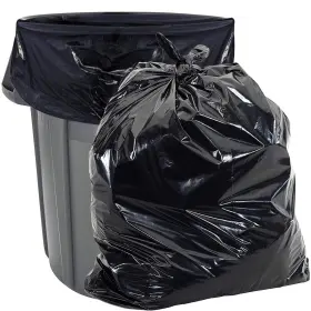1.35m Aluf Plastics Heavy Duty 55 Gallon Trash Bags - Value 50 Pack 1.5 Black