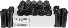Hcr-242408b Aluf Plastics High Density Trash Bags 10 Gallon 1000 Count 8 Micron Black