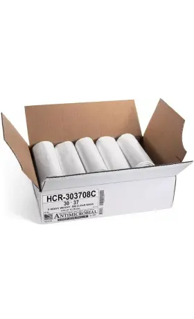Hcr-303708c Aluf Plastics High Density Trash Bags 30 500 Count Pack Of 1 Clear