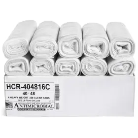 Hcr-404816c Aluf Plastics 45 Gallon Clear Trash Bags 40 Inch X 48 - 16 Micron