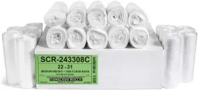 Scr-243308c Aluf Plastics 12-16 Gallon Trash 1 Count Pack Of 1000 Clear