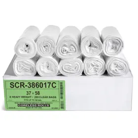 Scr-386017c Aluf Plastics 55-60 Gallon Trash Bags Source 200 Count Pack Of 1 Clear