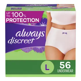 10037000887598 Always Discreet Incontinence Pads Large 56ct Peony Pink Product