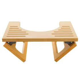 Amazerbath 1020160400017 7 Inches Bamboo Toilet Stool Squat For Adult Foldable Squatting Pott