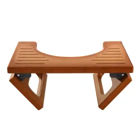 Amazerbath 1020160400192 7 Inches Bamboo Toilet Stool Squat For Inch Pack Of 1 Brown