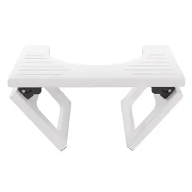 Amazerbath 1020160400567 8.5 Inches Bamboo Toilet Stool Inch Pack Of 1 Upgrade White