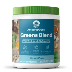Sfdor030btus Amazing Grass Greens Powder Blend Alkalize Detox 30 Servings