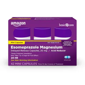 1024325 Amazon Basic Care Esomeprazole Magnesium Delayed-release 42 Count Pack Of 1