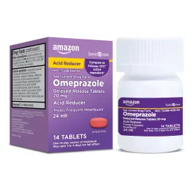 Amazon Basic Care 370030114375 Omeprazole Delayed Release 14 Count Pack Of 1 Original