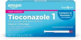 Amazon Basic Care 370030145591 Tioconazole Ointment 6.5 Percent 0.16 Ounce Pack Of 1