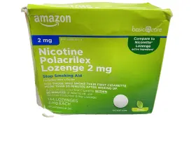 Lm-5662 Amazon Basic Care Nicotine Polacrilex Lozenges 2mg 144 Count Mint Stop Smoking