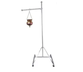 American Ayurveda 723175938274 Stainless Steel Shirodhara Stand Panchkarma Oil Treatment With Wheels