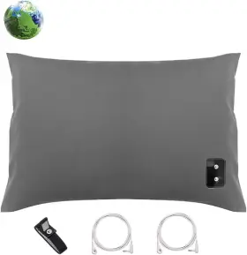 Amerthing 763944396904 Grounding Pillowcase 20x28 Inch Size Grey