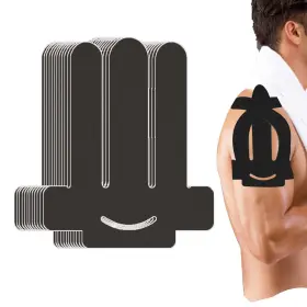 Anampion 762178930441 Kinesiology Tape For Shoulder Precut 12 Pcs Pain Relief Black