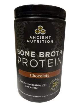 Atn-02002 Ancient Nutrition Bone Broth Protein Chocolate Powder 20 Servings Keto Paleo
