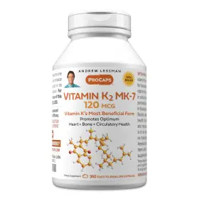 107871 Andrew Lessman Vitamin K2 Mk7 120 Mcg 360 Softgels Healthy Calcium Essential