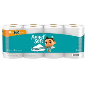 79423 Angel Soft 79423/02/01 Toilet Paper 16 Mega Rolls 64 Regular Strong Tissue