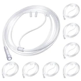3016195240 Anglechic 8 Pack 4ft Adult Oxygen Nasal Cannula Soft Tubing For