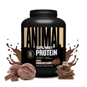 U0076 Animal Whey Protein Powder 4 Lb Chocolate Low Sugar Bcaa Recovery Blend Workout