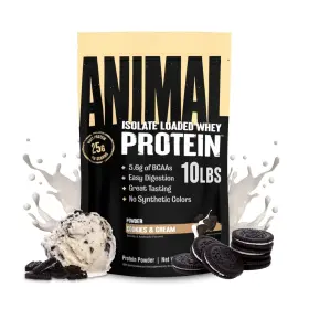 U3120 Animal Protein Powder Whey Isolate 25g 10 Lb Cookies Cream Muscle Builder