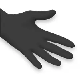 N641 Ansell Microflex Onyx Nitrile Exam Gloves Textured Fingertips 3.5 Mil