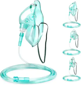Ansnf 445008886882 3 Pack Oxygen Mask For Face Adult With 6.6ft Tube And Adjustable Elastic Stra
