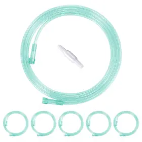 Xran-om69g-us1 Ansnf 7ft Oxygen Tubing Crush Resistant High Flow Green-7foot-5pack